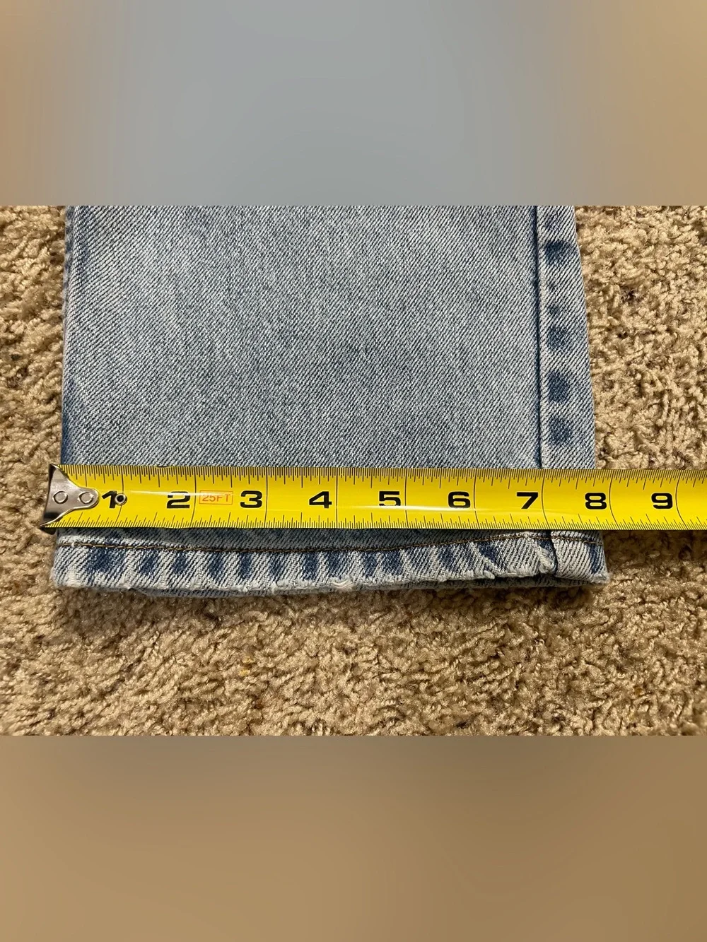 Vtg Y2K 90s Calvin Klein Jeans, 5 pocket straight leg, 100% cotton, size 12x32 - Picture 8 of 10